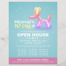 ペットケアグルーミングショップペット美しいサロンオープンハウス チラシ