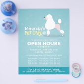 ペットケアグルーミングショップペット美しいサロンオープンハウス チラシ (シングル)