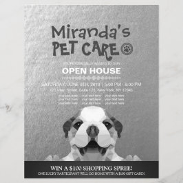 ペットケアグルーミングショップペット美しいサロンオープンハウス チラシ