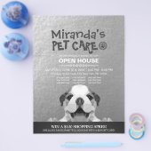 ペットケアグルーミングショップペット美しいサロンオープンハウス チラシ (シングル)