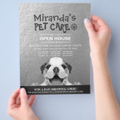 ペットケアグルーミングショップペット美しいサロンオープンハウス チラシ (手)