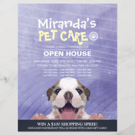 ペットケアグルーミングショップペット美しいサロンオープンハウス チラシ