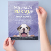 ペットケアグルーミングショップペット美しいサロンオープンハウス チラシ (手)