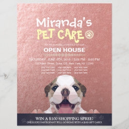 ペットケアグルーミングショップペット美しいサロンオープンハウス チラシ