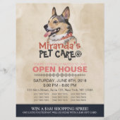 ペットケアグルーミングショップペット美しいサロンオープンハウス チラシ (正面)