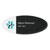 ペットケアサービスのスタッフ名タグ 名札 (正面)