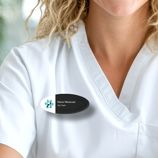 ペットケアサービスのスタッフ名タグ 名札
