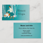 ペットケアサービス犬 名刺 (正面/裏面)