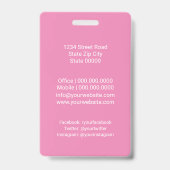 ペットケアサービス/シッティングサービス バッジ (裏面)