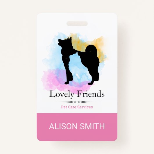 ペットケアサービス/シッティングサービス バッジ (正面)