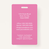 ペットケアサービス/シッティングサービス バッジ (裏面)