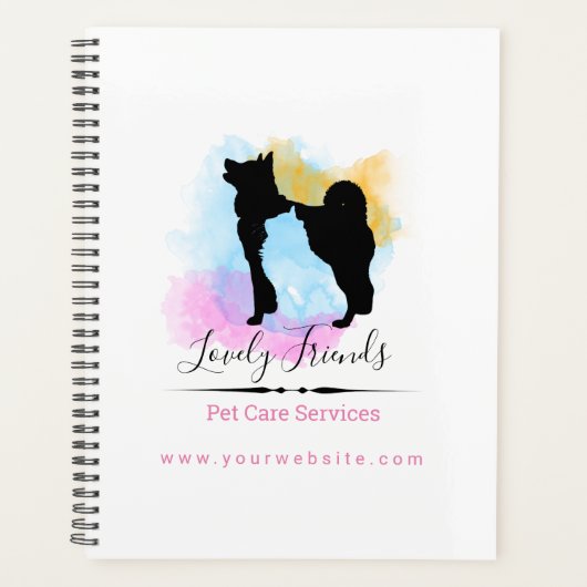 ペットケアサービス/シッティングサービス プランナー手帳 (正面)