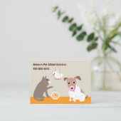 ペットケアサービス 名刺 (スタンド正面)