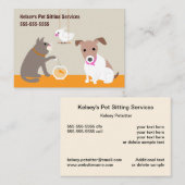 ペットケアサービス 名刺 (正面/裏面)