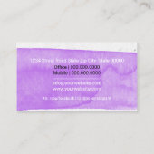 ペットケアサービス/座りサービス/ペットショップ 名刺 (裏面)