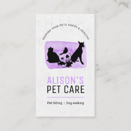 ペットケアサービス/座るサービス/ペットショップ  名刺