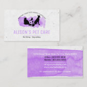 ペットケアサービス/座るサービス/ペットショップ 名刺 (正面/裏面)