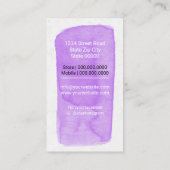 ペットケアサービス/座るサービス/ペットショップ  名刺 (裏面)