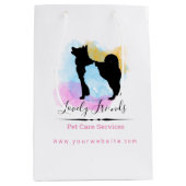 ペットケアサービス/着席サービス ミディアムペーパーバッグ (正面)