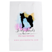 ペットケアサービス/着席サービス ミディアムペーパーバッグ (裏面)