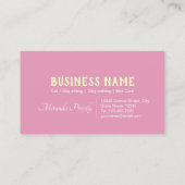 ペットケアシッティング入浴&グルーミング紹介カード 紹介カード (裏面)