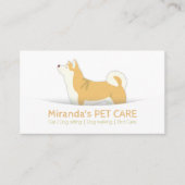 ペットケアシッティング入浴&グルーミング紹介カード 紹介カード (正面)