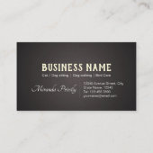 ペットケアシッティング入浴&グルーミング紹介カード 紹介カード (裏面)