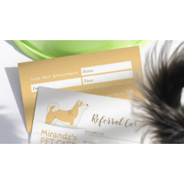 ペットケアシッティング入浴&グルーミング紹介カード 紹介カード