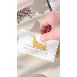 ペットケアシッティング入浴&グルーミング紹介カード 紹介カード