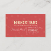 ペットケアシッティング入浴&グルーミング紹介カード 紹介カード (裏面)