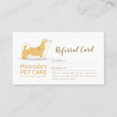 ペットケアシッティング入浴&グルーミング紹介カード 紹介カード (正面)