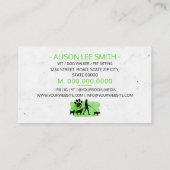 ペットケアドッグウォーカー 名刺 (裏面)