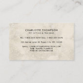 ペットケアドッグ猫馬の動物ボホウォーターの色 名刺 (裏面)