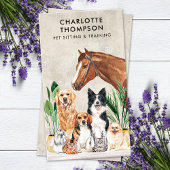 ペットケアドッグ猫馬の動物ボホウォーターの色 名刺