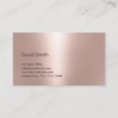 ペットケアバラ金ゴールドドッグシルエットペットシッティング 名刺 (裏面)