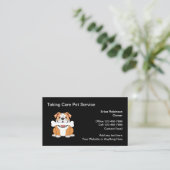 ペットケアビジネスカードシンプルデザイン 名刺 (スタンド正面)