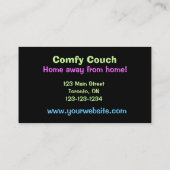 ペットケアビジネスカードポープリントブラック 名刺 (裏面)