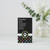 ペットケアビジネスカード 名刺 (スタンド正面)