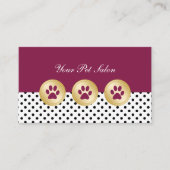 ペットケアビジネスカード 名刺 (正面)