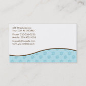 ペットケアビジネスカード 名刺 (裏面)