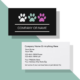 ペットケアビジネスカード 名刺