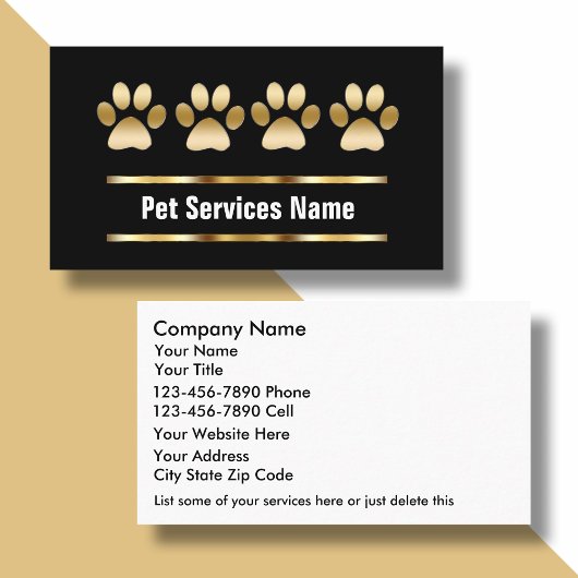 ペットケアビジネスカード 名刺