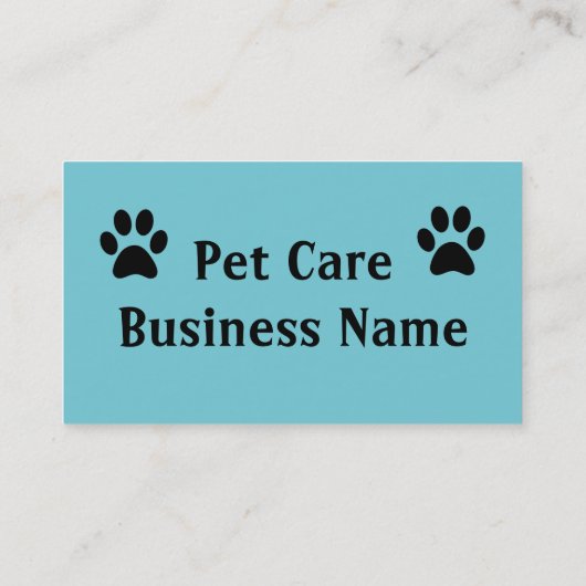 ペットケアビジネスカード 名刺 (裏面)
