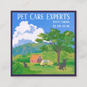 ペットケアファームスタイルプロフェッショナル スクエア名刺 (正面)