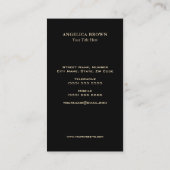 ペットケアフェイク金箔名刺 名刺 (裏面)