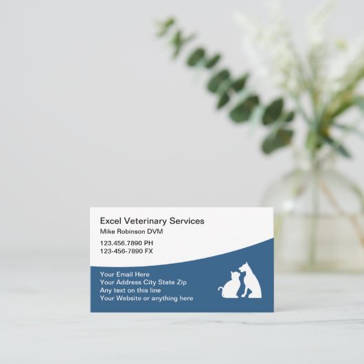 ペットケアベテリアンアポイントメント名刺 名刺 (スタンド正面)
