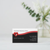 ペットケアベテリアンビジネスカード 名刺 (スタンド正面)