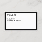 ペットケアペットグルーミングかわいいポーロイヤリティ ロイヤリティカード (裏面)