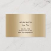 ペットケアペット着座金ゴールドポーロゴレザー 名刺 (裏面)