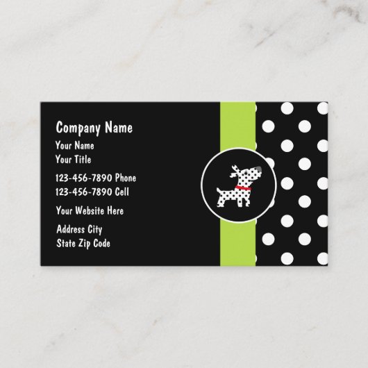 ペットケア名刺 名刺 (正面)